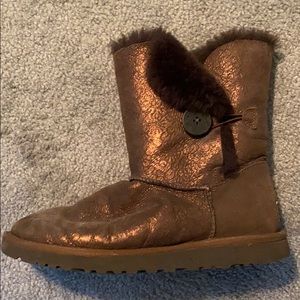 Ugg Bailey Button Metallic Boots